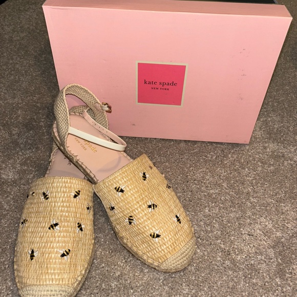 kate spade Shoes - Kate Spade Beige Espadrille Flats